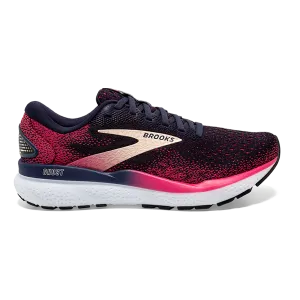 Brooks Ghost 16 - Peacoat - Raspberry - Apricot flexible fabric shoes Agile Response