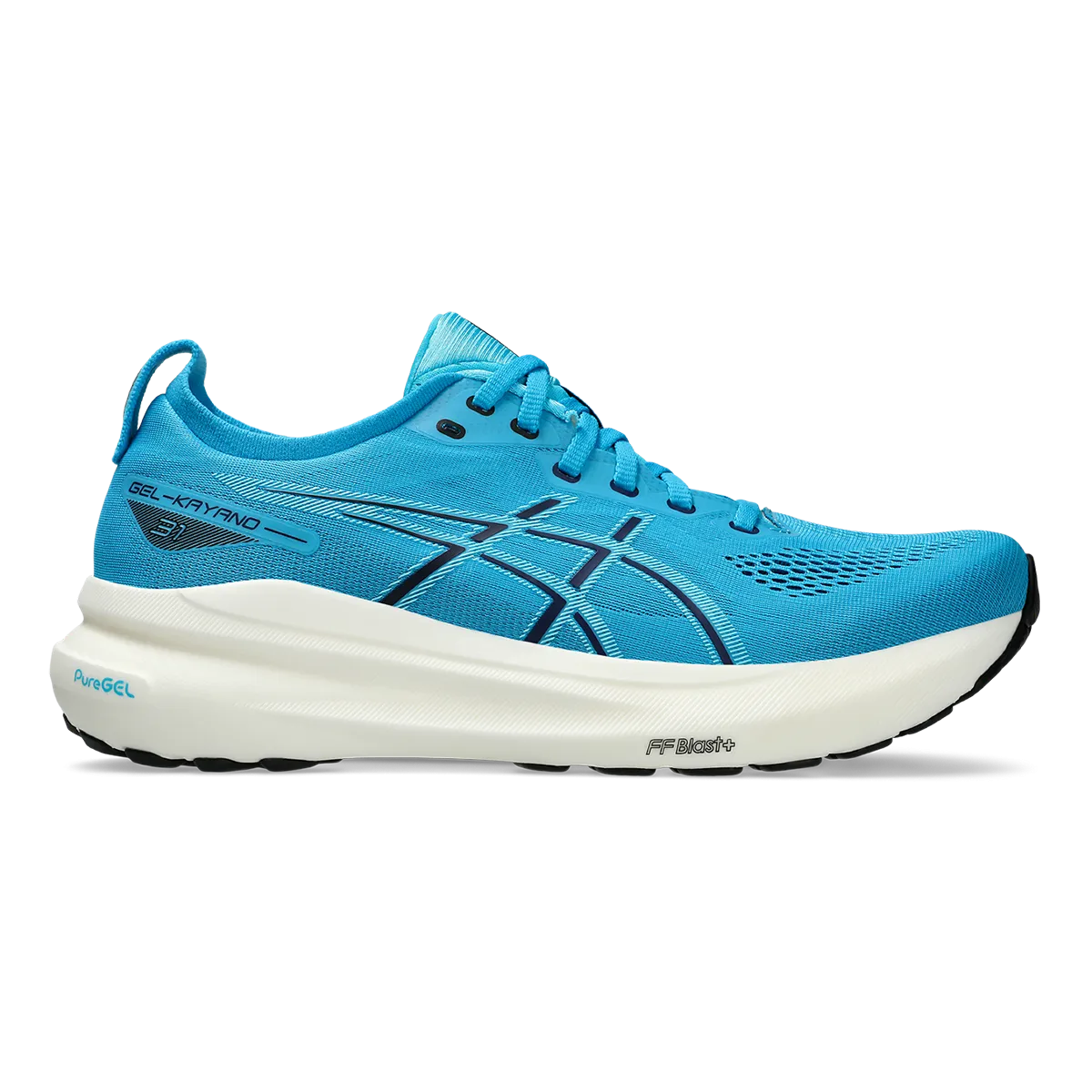 Asics Gel Kayano 31 - Digital Aqua - Bright Cyan Supportive Chassis