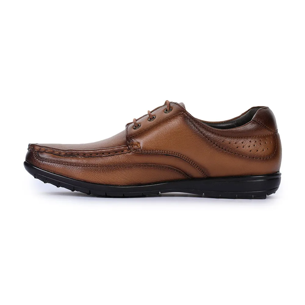 Leather - Upper sunny - day shoes Healers Formal (Tan) Lace-Up Shoes For Men FL-1414 By Liberty
