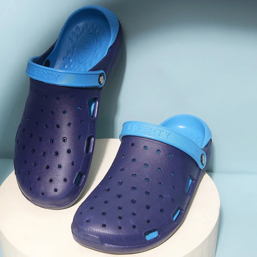 Motion Guidance Technology A-HA Navy Blue Slingback Clogs For Men LPMXT-800 By Liberty