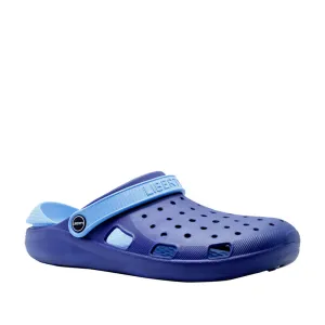 A-HA Navy Blue Slingback Clogs For Men LPMXT-800 By Liberty pre - run warm - up