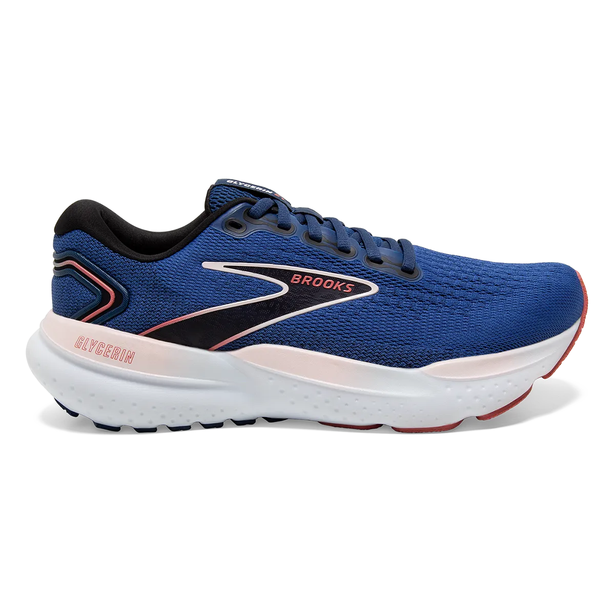 flexible synthetic shoes Brooks Glycerin 21 - Blue - Icy Pink - Rose