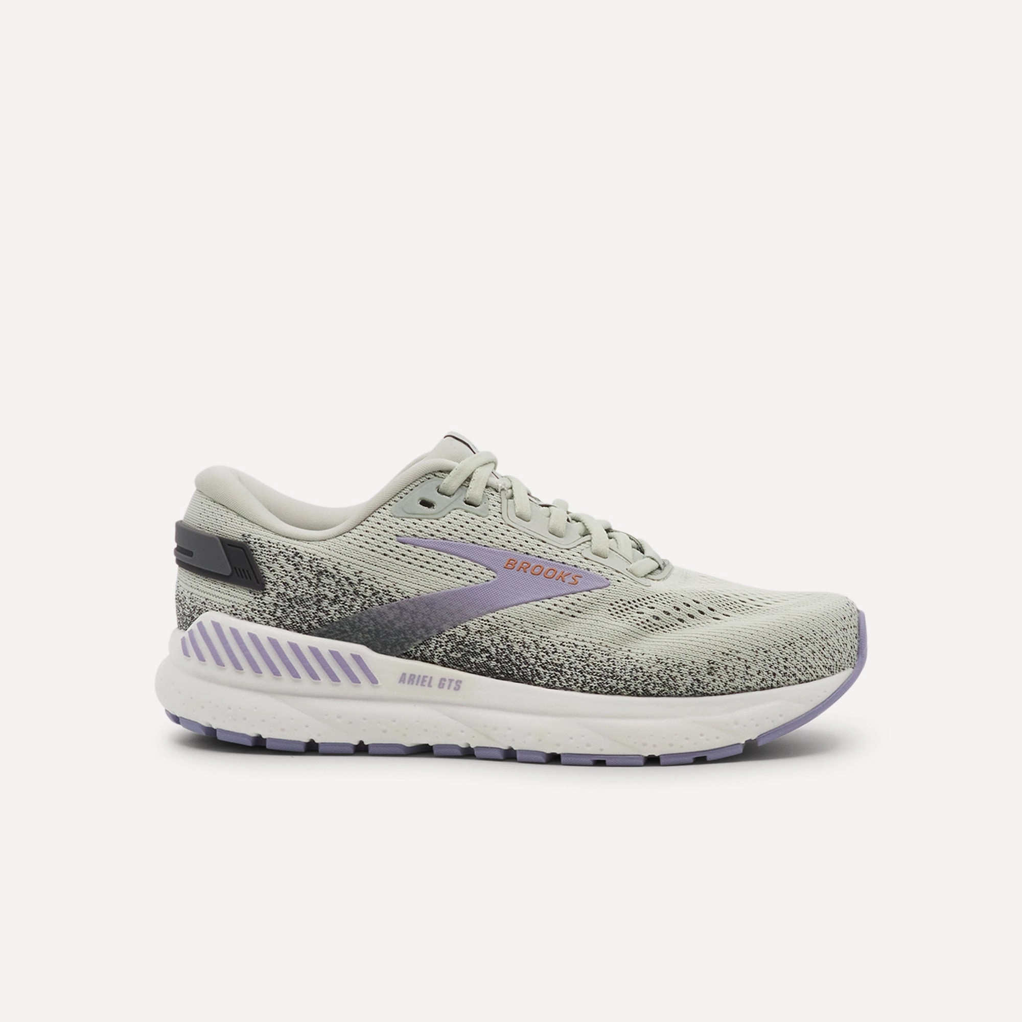 Brooks Ariel GTS 24 Mercury / Ebony / Sweet Lavender Womens speed training shoes