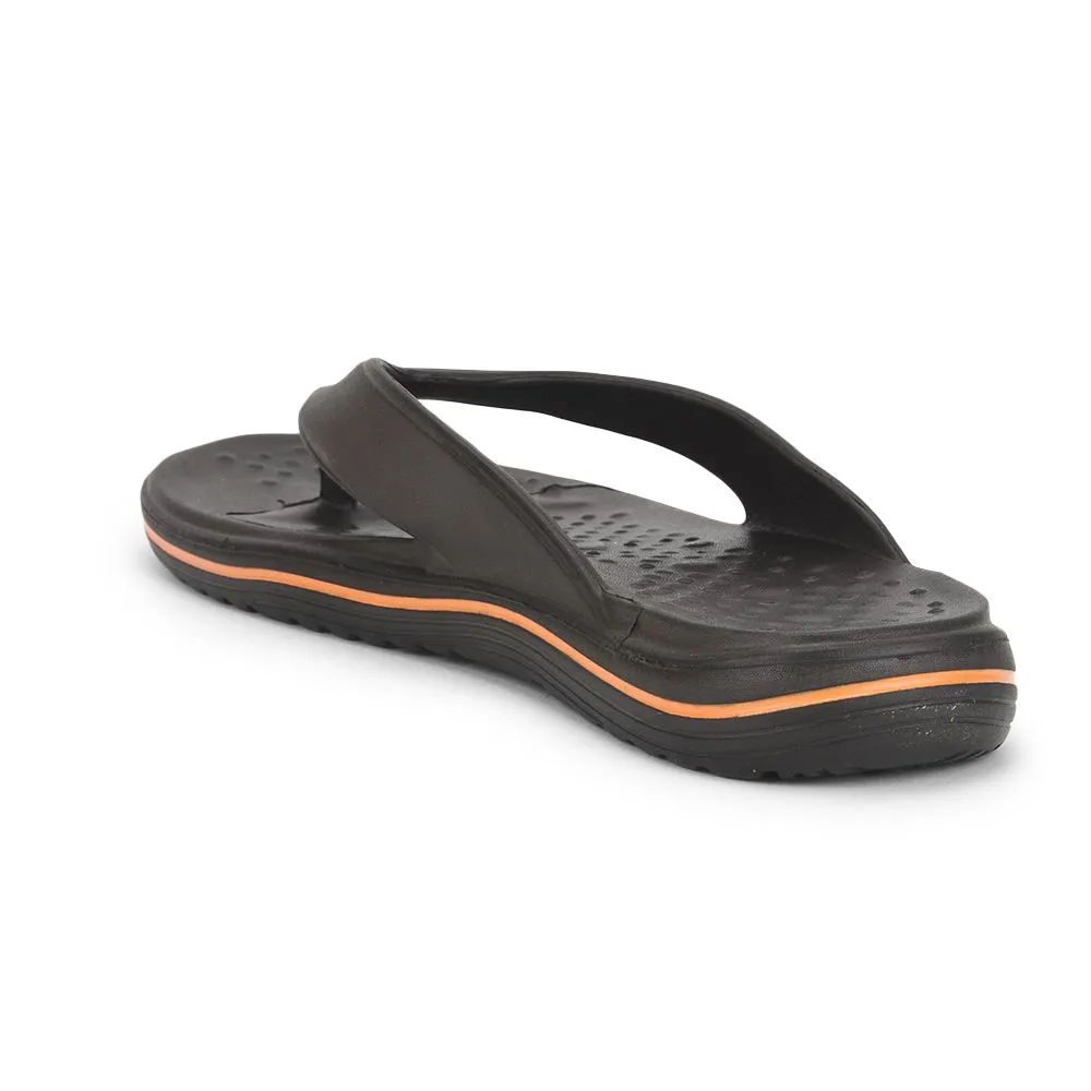 A-HA Casual Brown Flip Flop For Men BEACHTIME By Liberty Contoured Insole Design