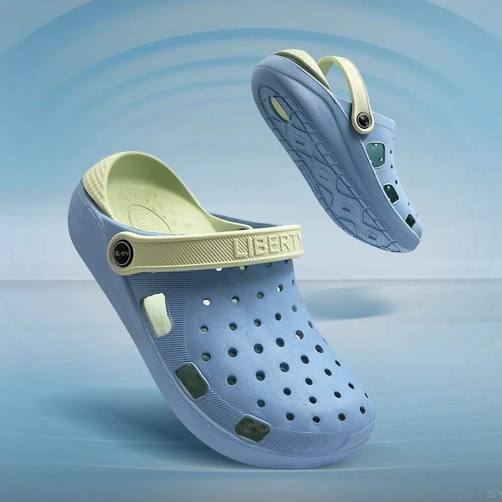 compression socks relay running shoe suitability A-HA Blue Slingback Clogs For Women LPMXT-801 By Liberty