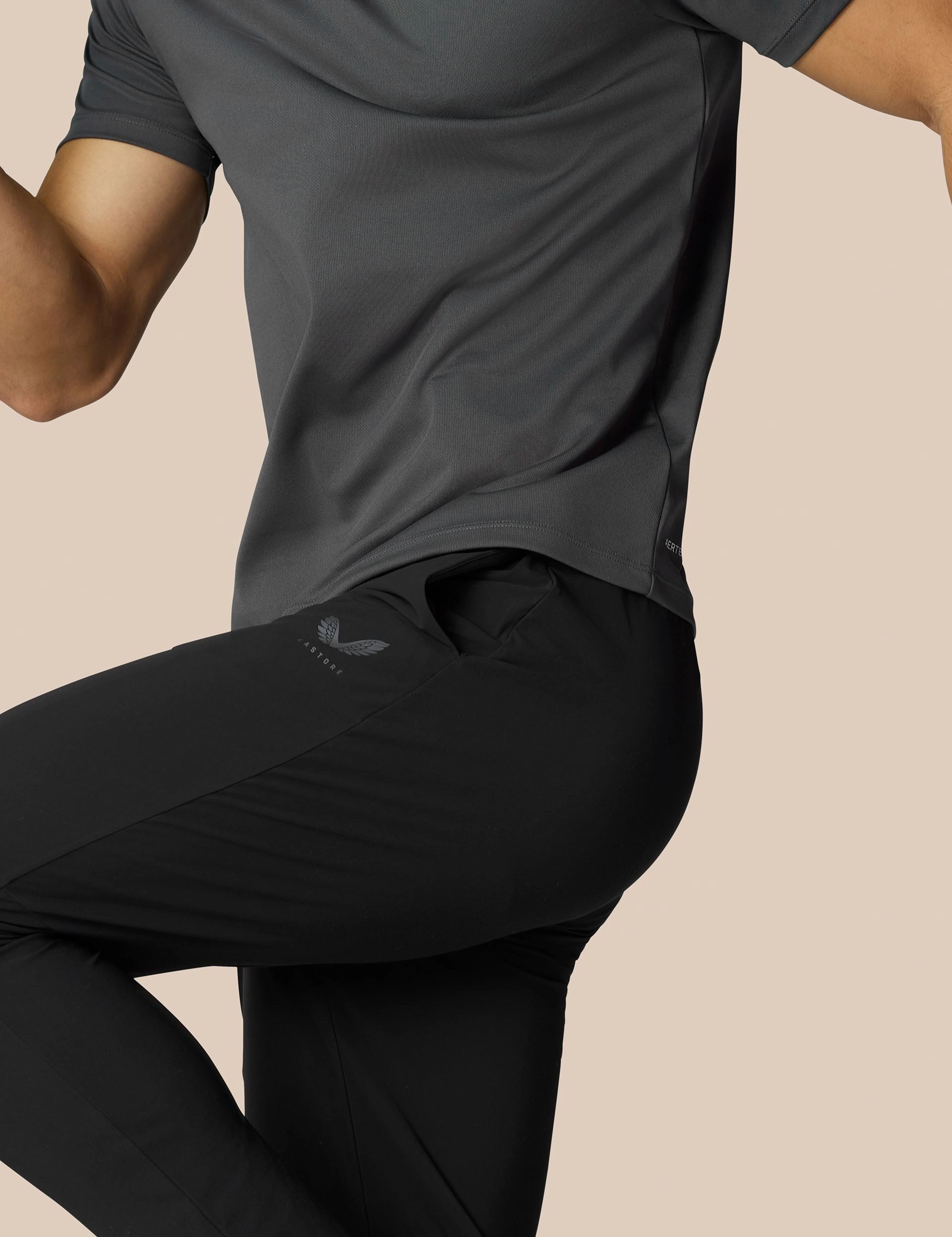 Tech Training Pants - Black/Gunmetal Light Jacket Unique Cut