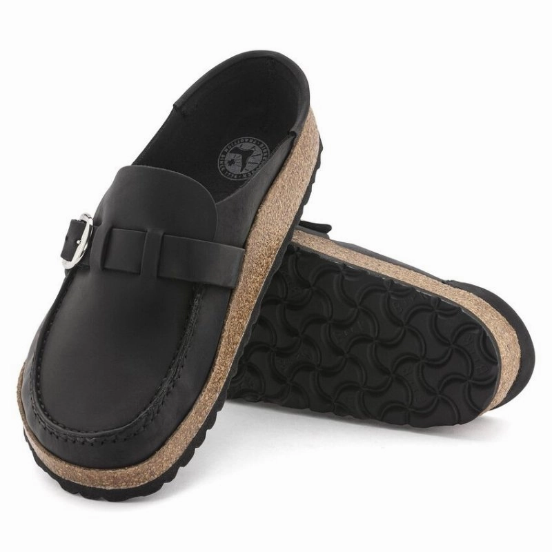 Brave Fit Comfortable Shorts Birkenstock Women's Buckley - Black Oiled Leather