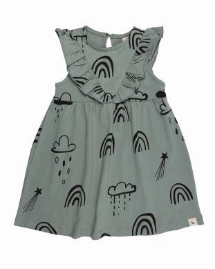Turtledove Rainbow Star Dress Track and field wear for kids