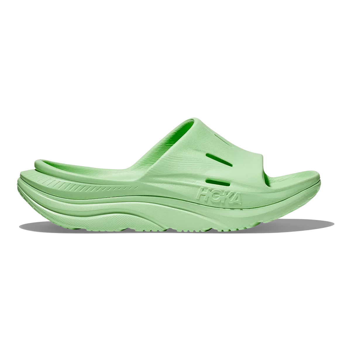 Hoka Ora Recovery Slide 3 - Lime Glow - Lime Glow Quick Dry Interior Fabric spring - appropriate