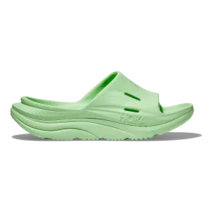 Traction Fit Responsive Cushioning Layer Hoka Ora Recovery Slide 3 - Lime Glow - Lime Glow