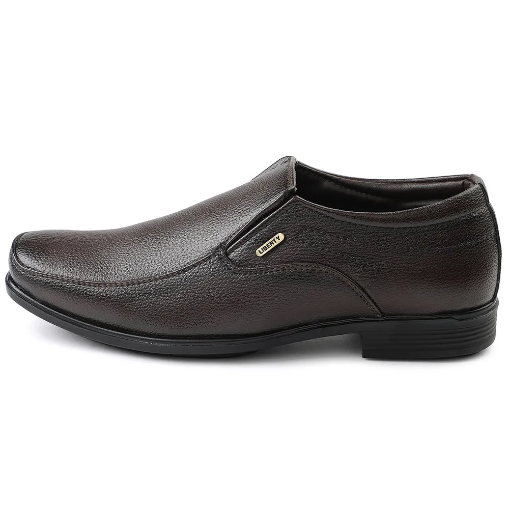 QuickDryFabric Road Training Fortune Brown Formal Non Lacing Moccasin For Men H202-02 By Liberty