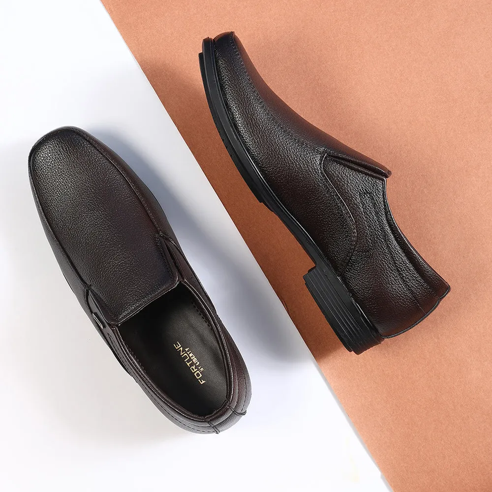 Fortune Brown Formal Non Lacing Moccasin For Men H202-02 By Liberty Light color option