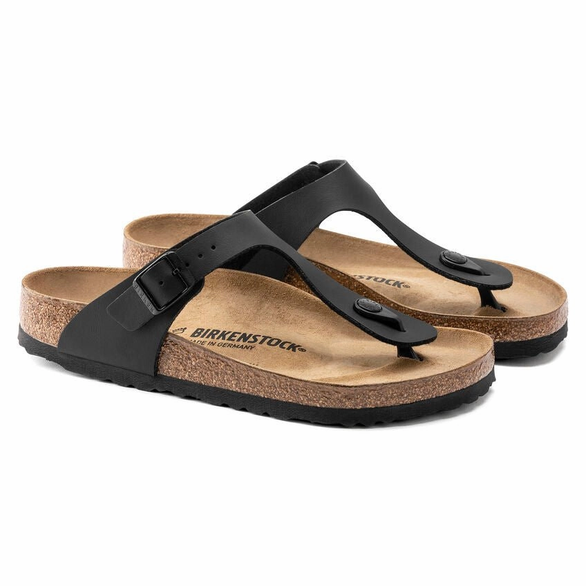 Birkenstock Women's Gizeh - Black Birko-Flor Versatile Fashion