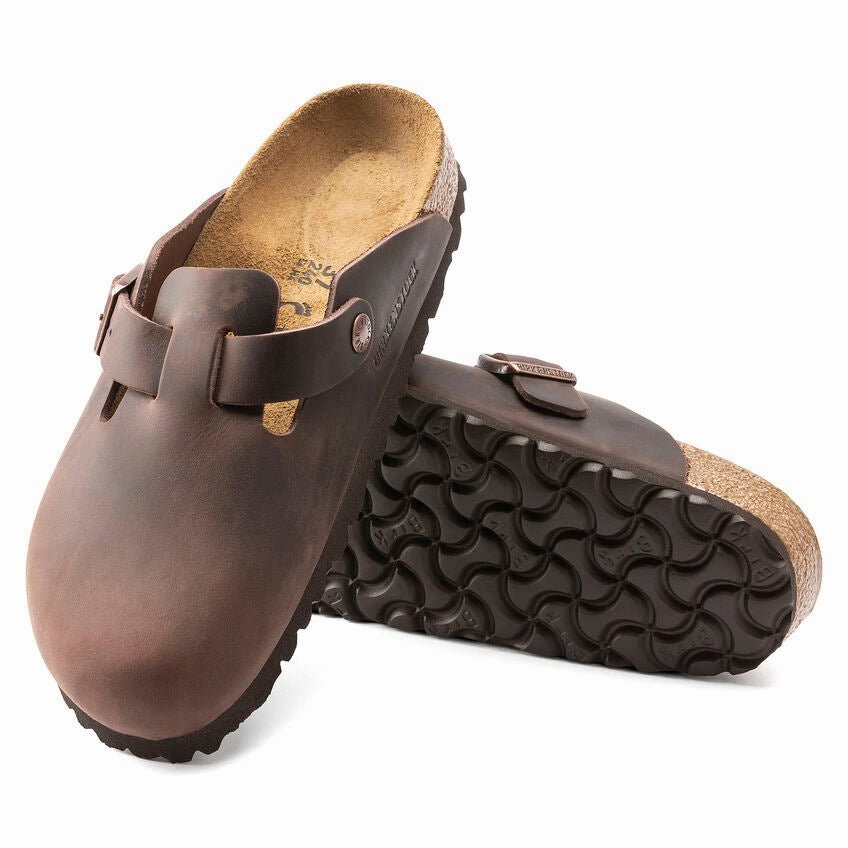Birkenstock Boston - Habana Oiled Leather Airflow Vents