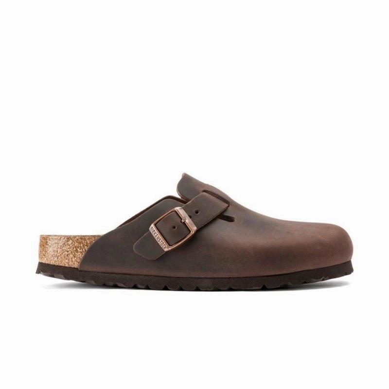 Birkenstock Boston - Habana Oiled Leather Streetwear Style