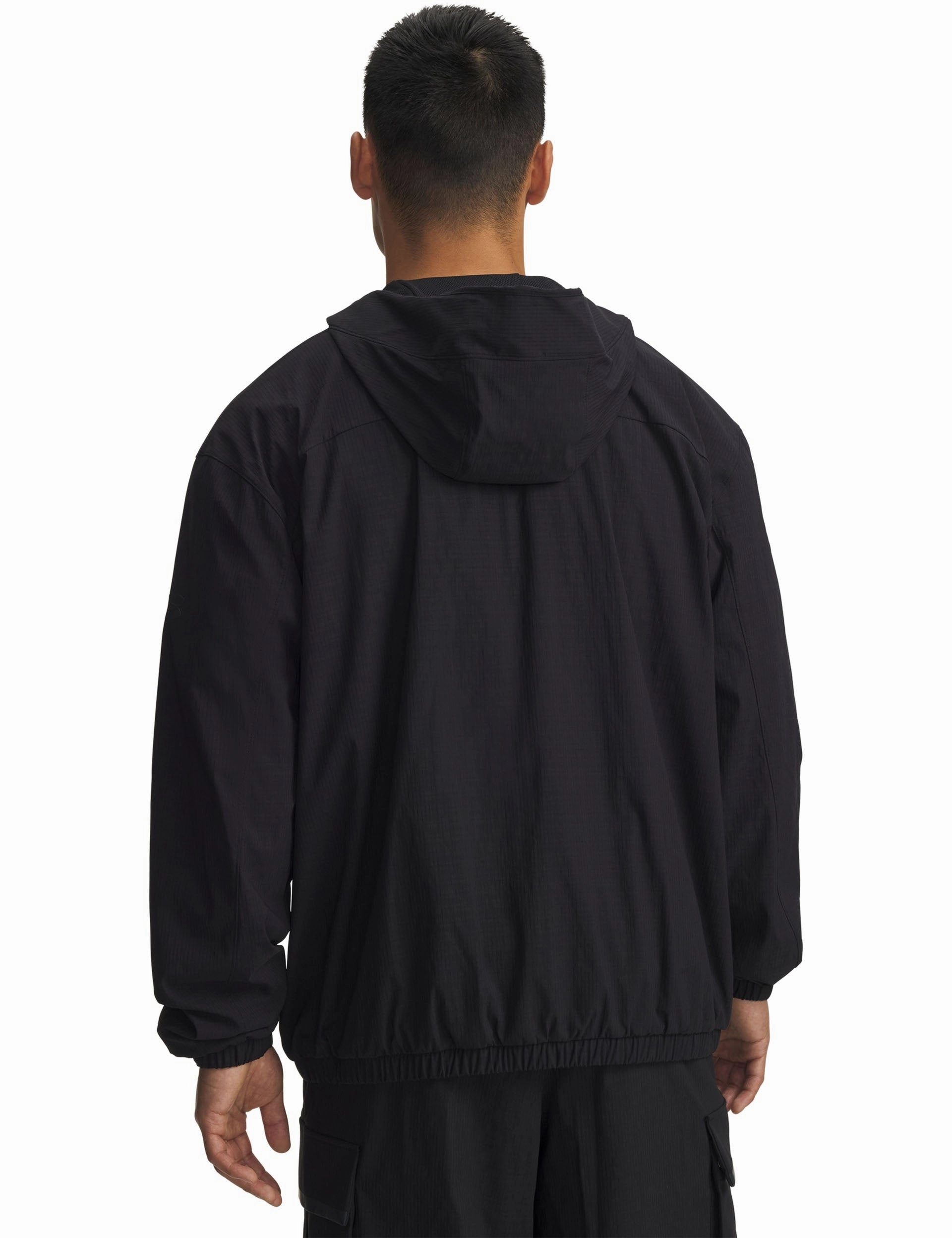 Unstoppable Text Woven Jacket - Black/Black Ski Core Planet Care