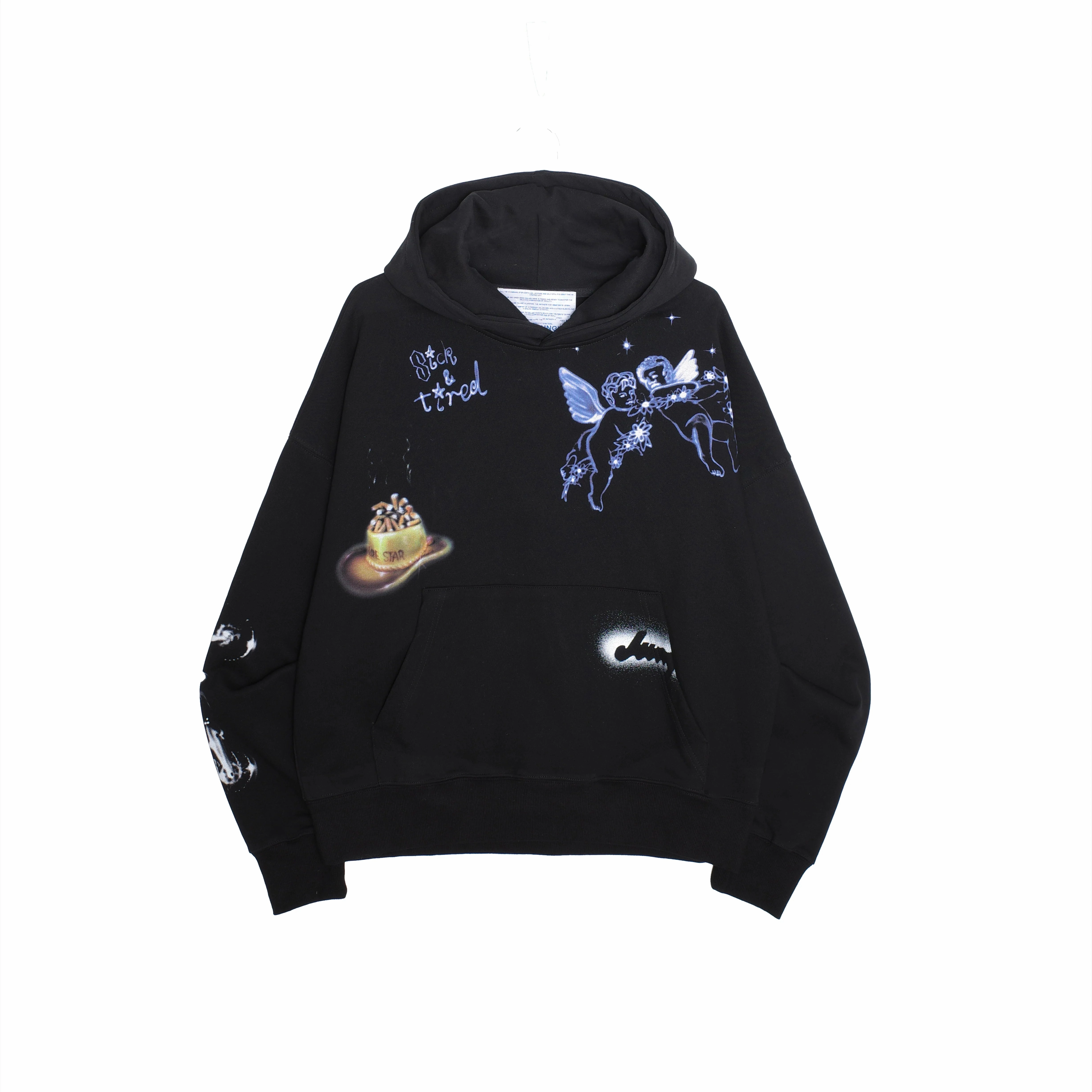 Streetwear Style Jungles Jungles Test Print 2 Hoodie 'Black'