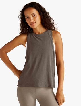 Featherweight Rebalance Tank - Soft Umber Heather Breathable Construction retro look