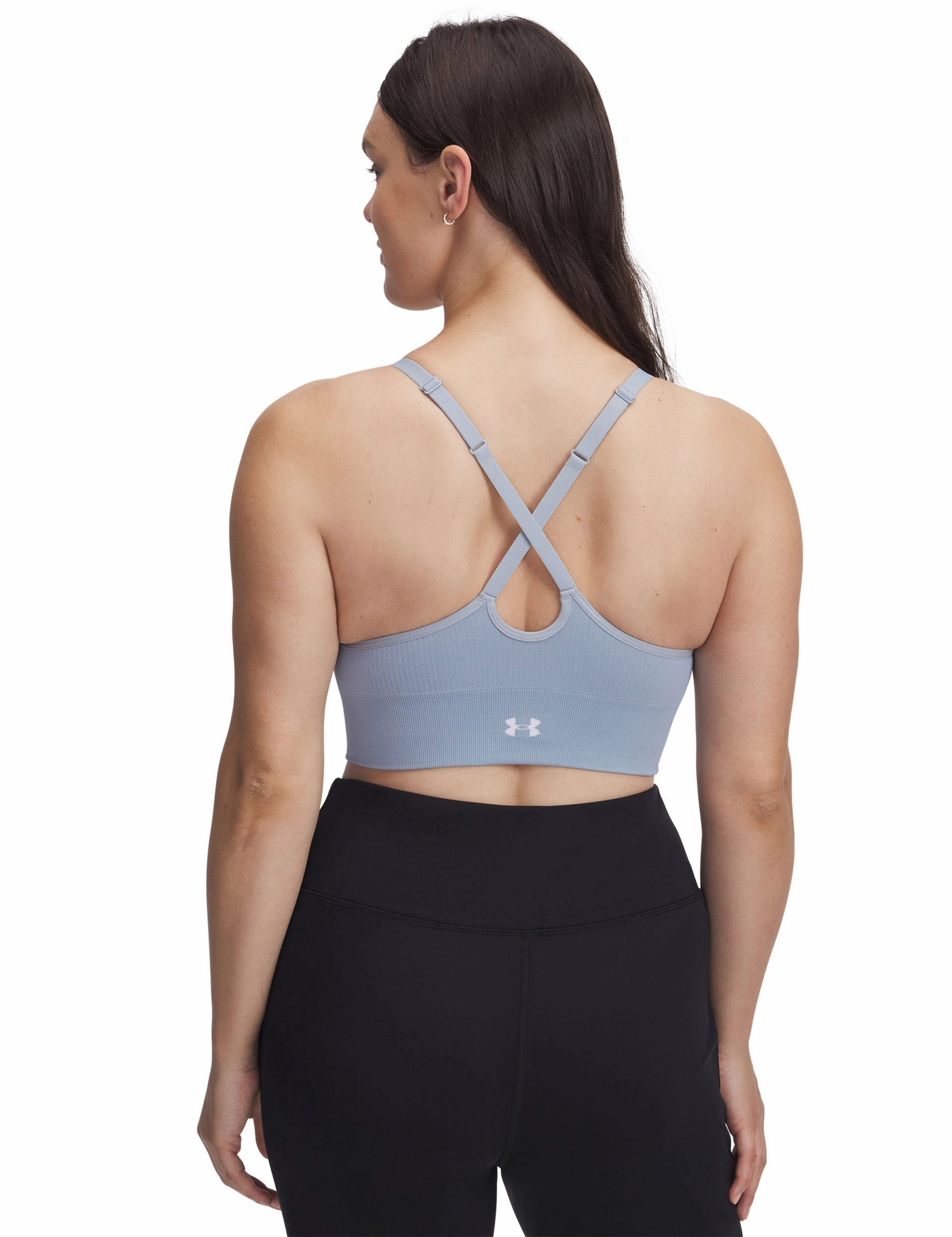 Easy Structure Vanish Seamless Low Sports Bra - Harbour Blue/White