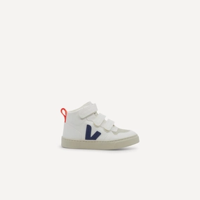 Veja V-10 Mid CWL White / Cobalt / Orange Kids supportive synthetic shoes long - lasting