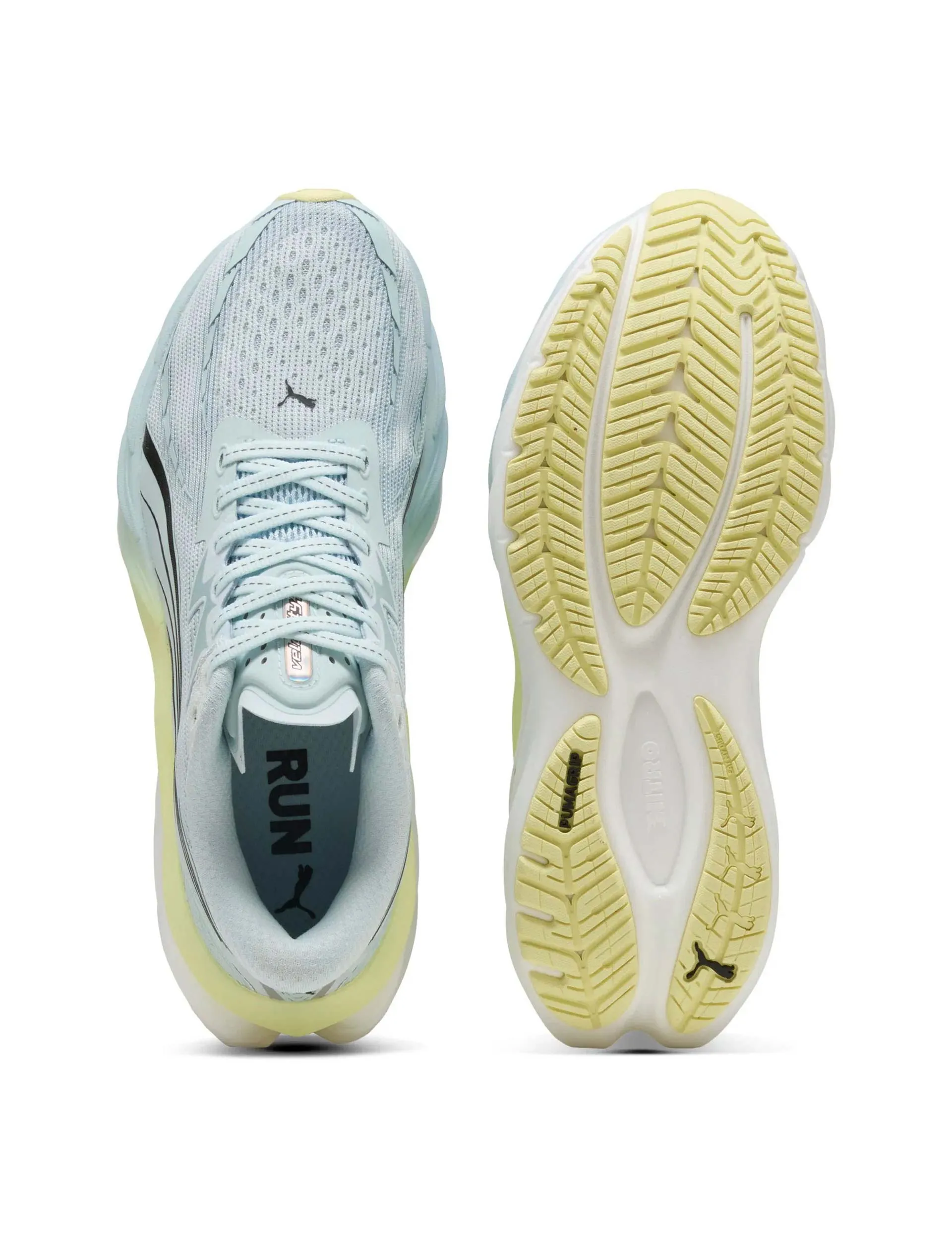 Velocity NITRO 4 Shoes - Sea Glass/Gold Moon competitive running footwear webbing - strap shoes