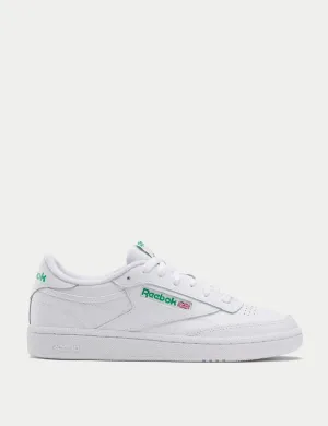 Club C 85 Shoes - Cloud White/Glen Green Striped