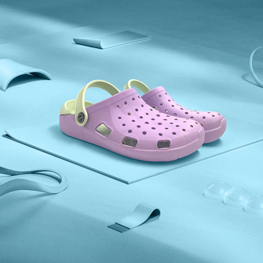 running with sunglasses Breathable Knit Upper A-HA Purple Slingback Clogs For Women LPMXT-801 By Liberty