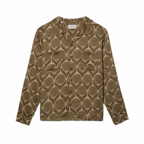 Honor The Gift Floral Button Up 'Olive' Insulated Outerwear Sky Mood