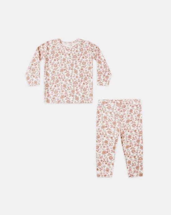 Sleepwear for kids Quincy Mae Bamboo Pajama Set - Bloom