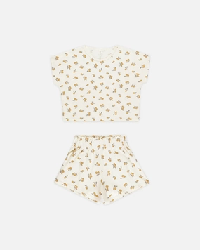 Rylee & Cru Raegan Set - Oranges All - Purpose Sleep - Wear