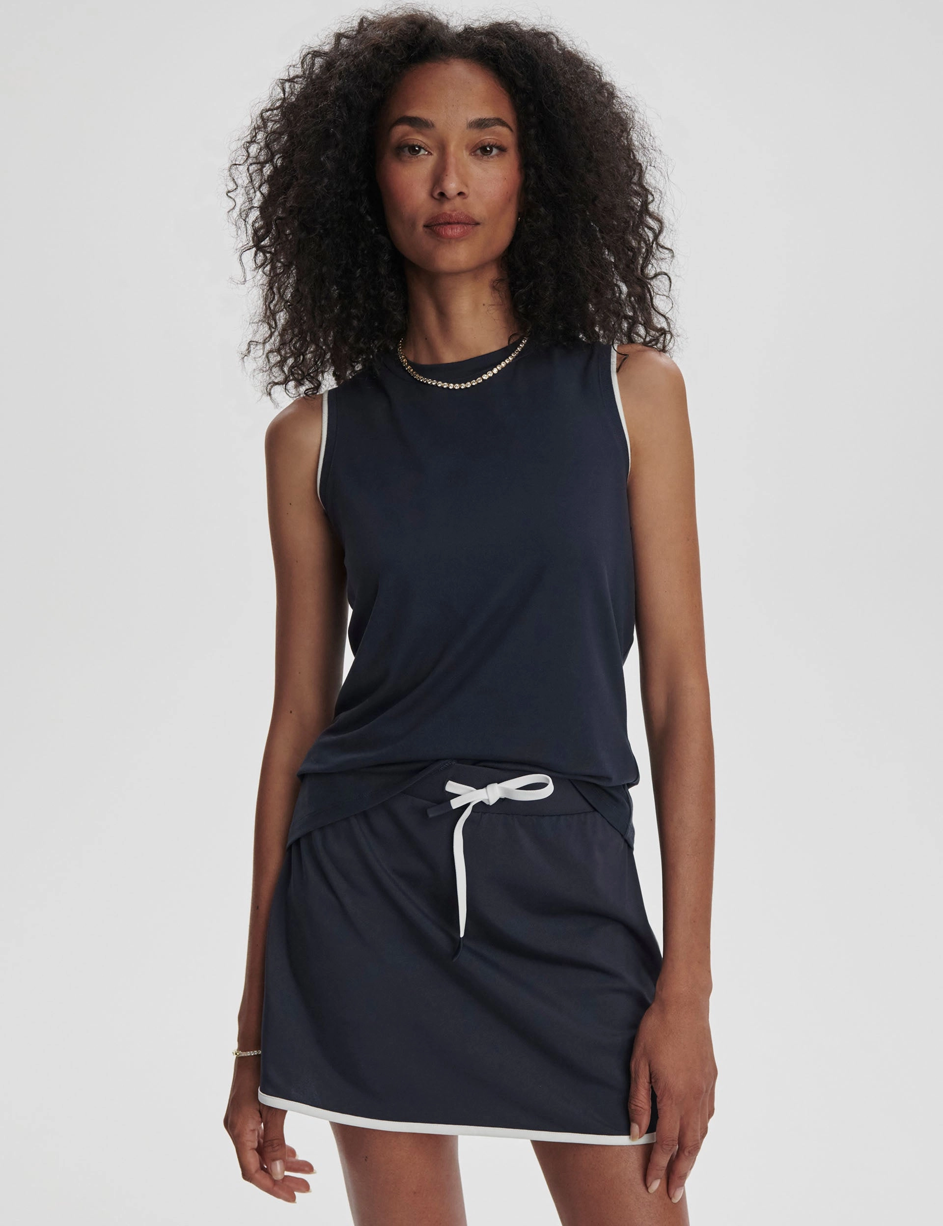 Buttery Feel Archer Mid Rise Skort 13.5" - Blue Nights