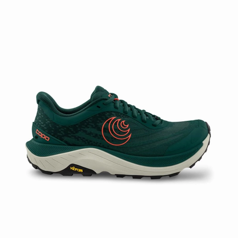 Topo Athletic Men's Ultraventure 4 - Dark Teal/Orange Streamlined materials