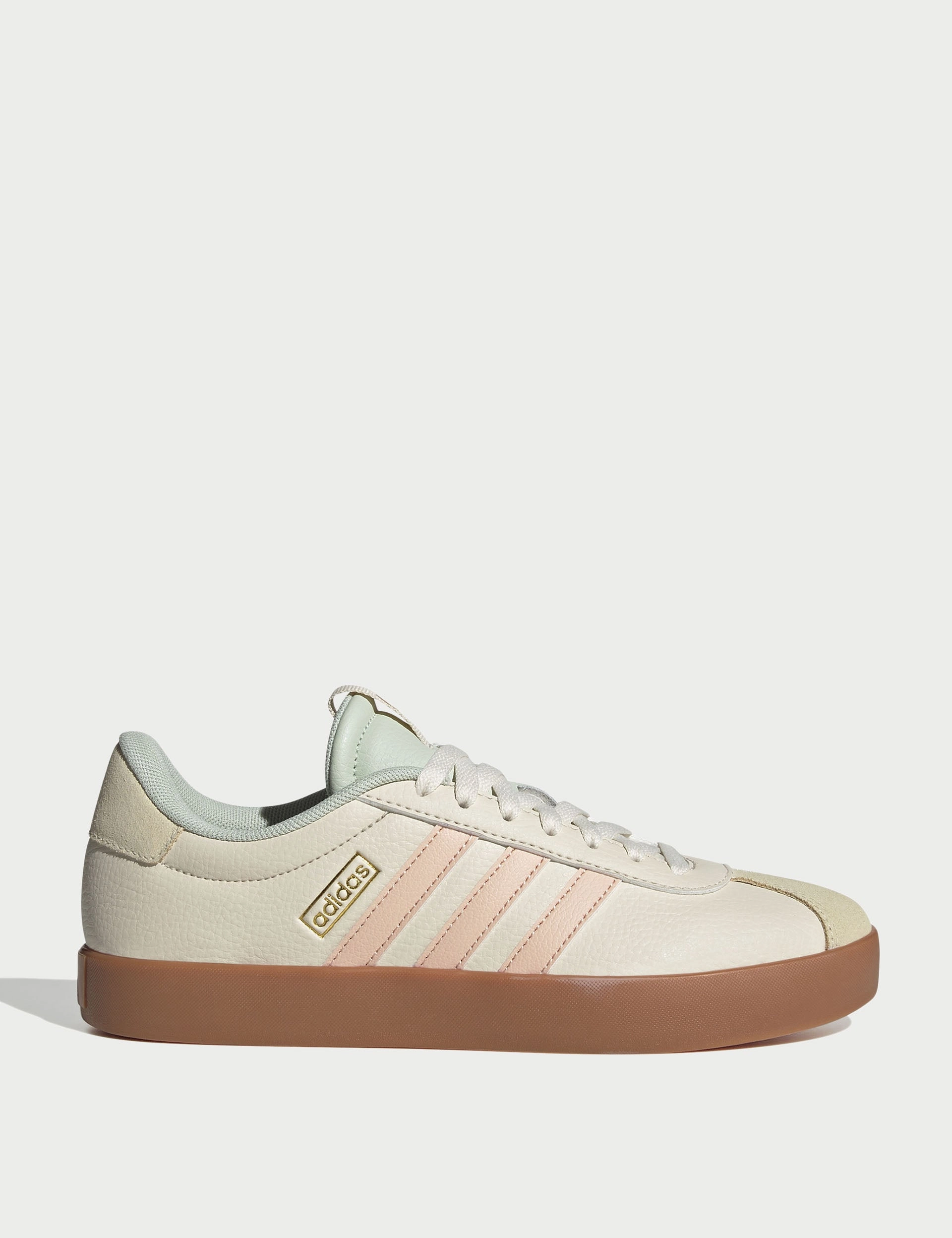 Dynamic Flex Notches VL Court 3.0 Shoes - Wonder White/Powder Coral/Linen Green