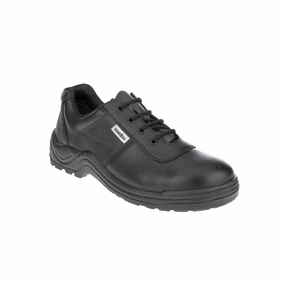 effortless - running neutral - pronation Warrior Black Steel Toe Industrial Safety Shoes for Men Cassino By Liberty