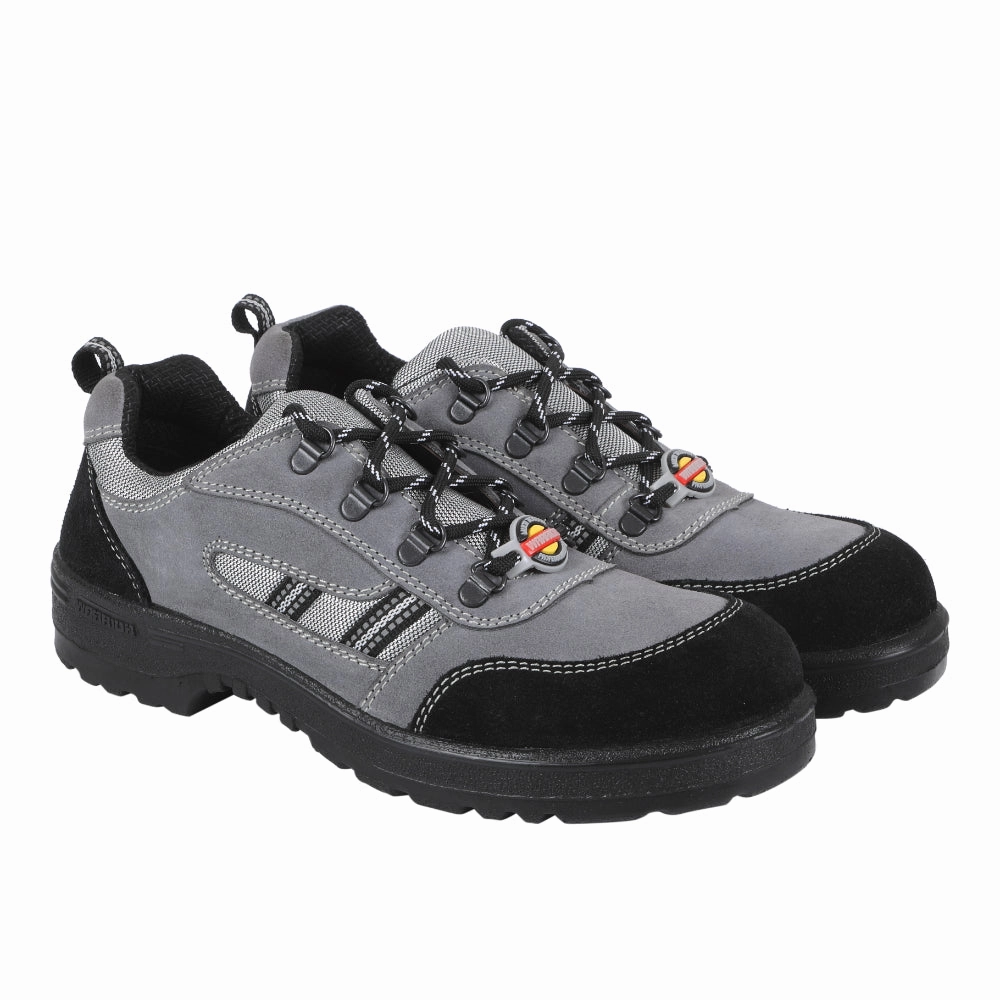 Vertical Flex Grooves Warrior Grey Steel Toe Industrial Safety Shoe for Men 98-254 By Liberty