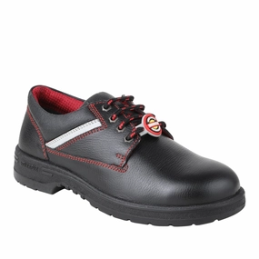 Warrior Red Steel Toe Industrial Safety Shoe for Men LITE By Liberty Quick Drying Lining evening running footwear