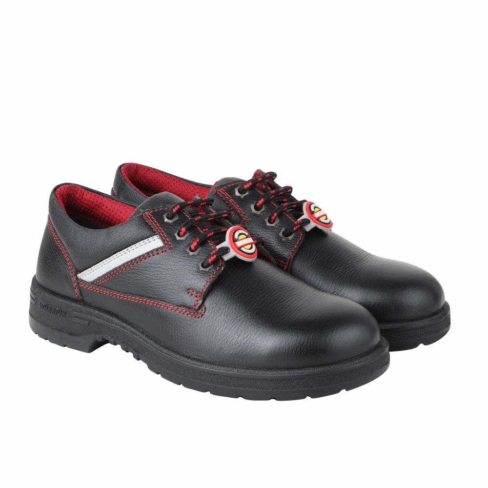 Warrior Red Steel Toe Industrial Safety Shoe for Men LITE By Liberty matte running option