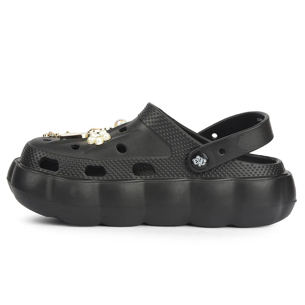 A-HA Black Casual Sling Back Clogs For Women ZQ-SH-012 By Liberty volleyball - compatible shoes