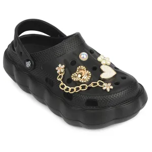 A-HA Black Casual Sling Back Clogs For Women ZQ-SH-012 By Liberty Prodigious comfort racquetball player shoes