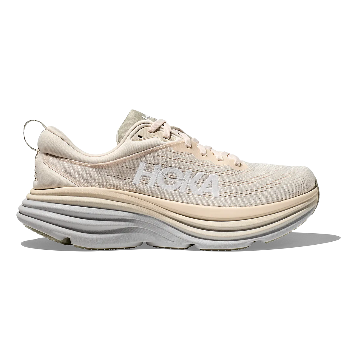 Hoka Bondi 8 - Oat Milk - Barley Impact Resistant Foam
