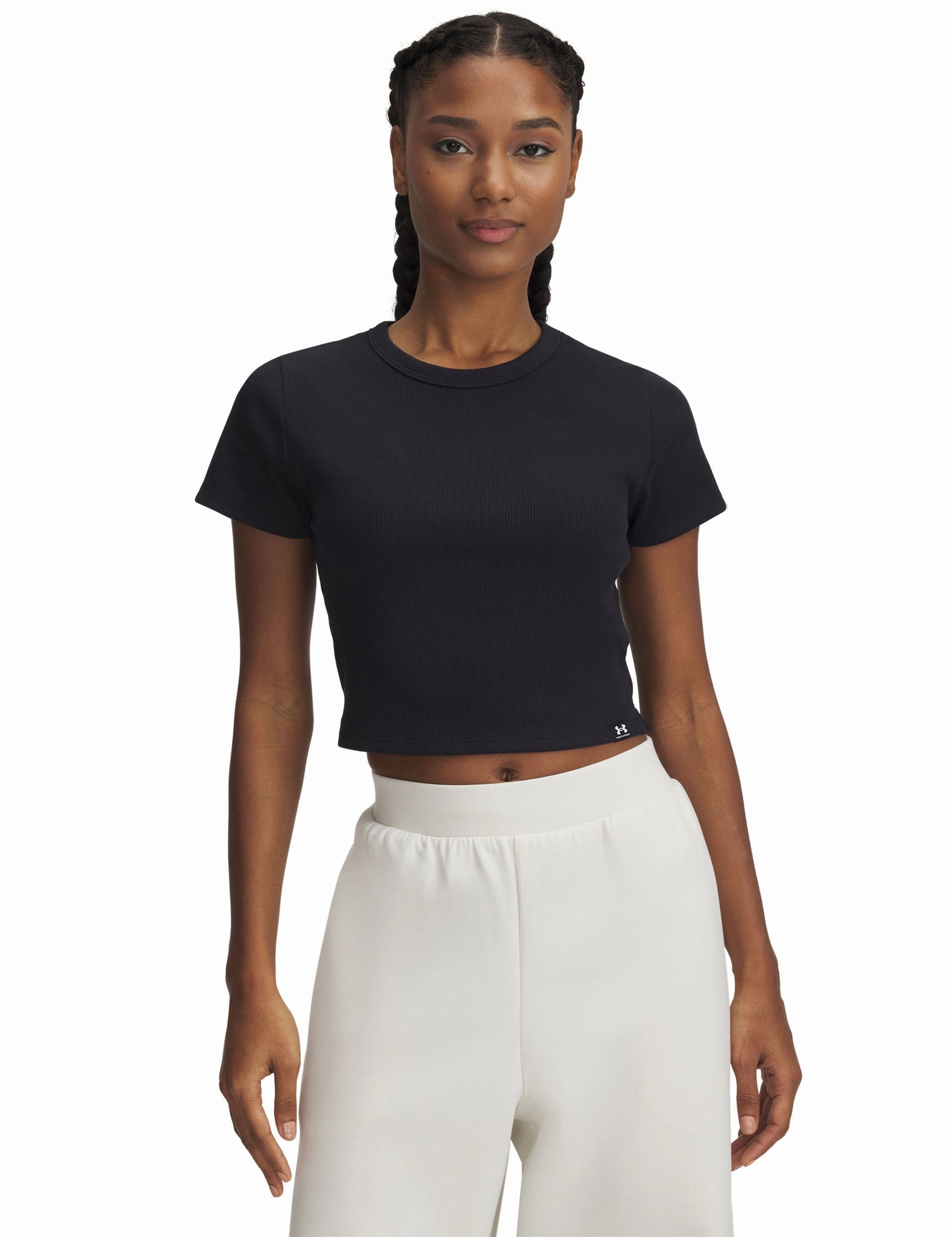 Rival Rib Baby T-Shirt - Black/White LayeredStyling Stylish Tank