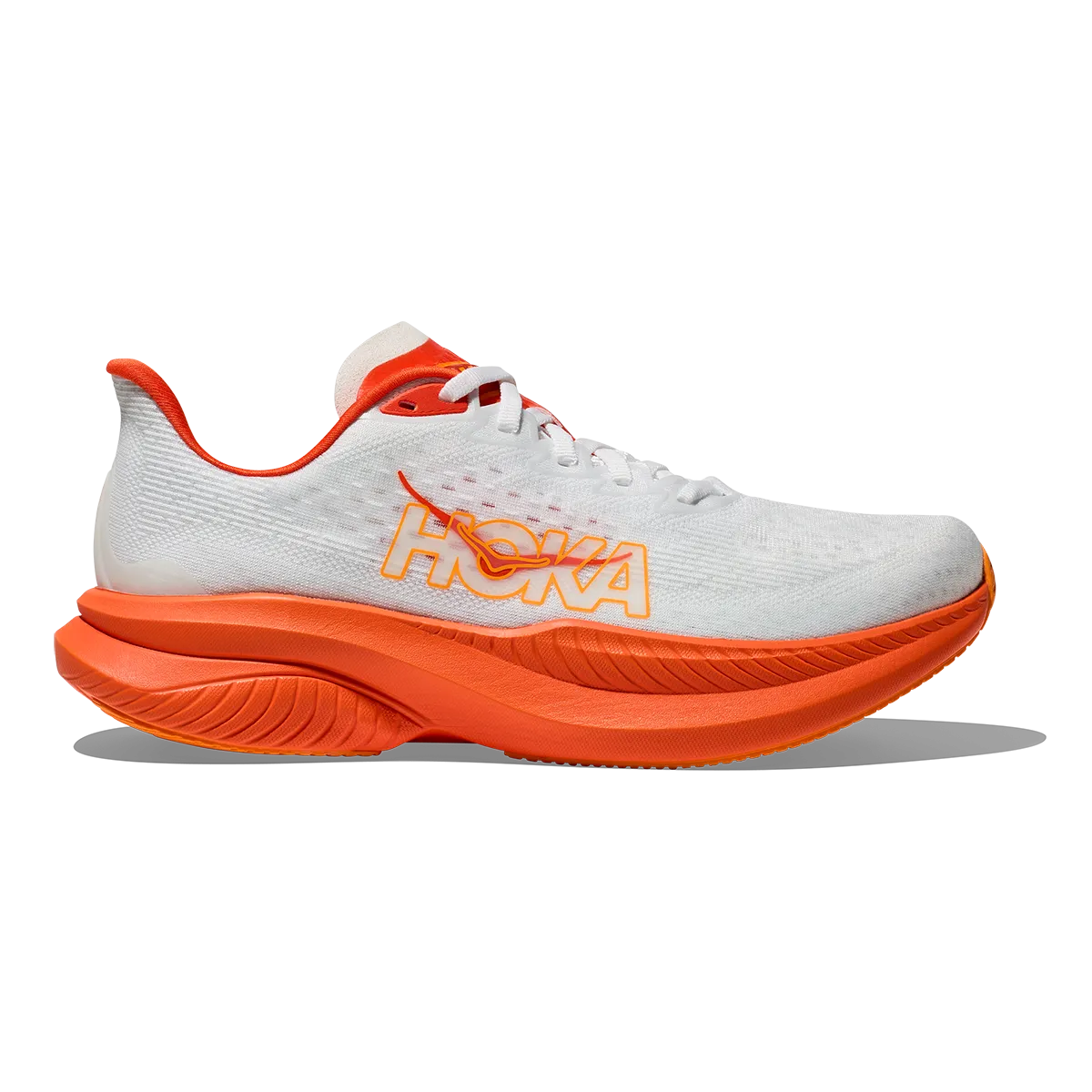 Cushioning Pods Configuration running in wet conditions shoes Hoka Mach 6 - Frost - Lava