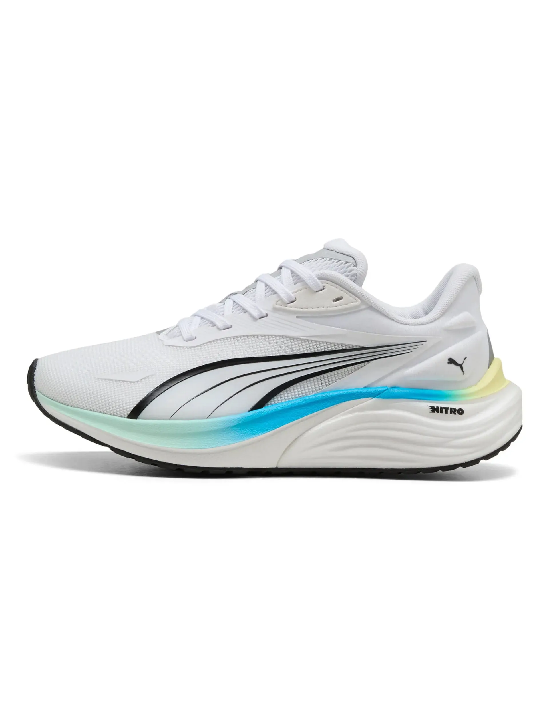 Composite Stabilizer Wings outdoor - friendly running shoes Electrify NITRO 4 Running Shoes - White/Mint Melt/Speed Blue