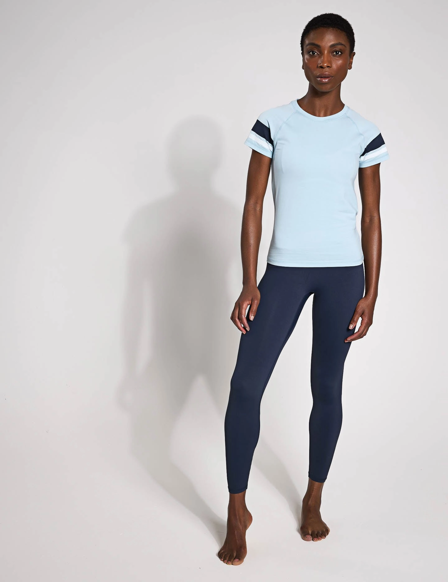 acetate MultiPocket Utility Design Willow Tee - Light Blue