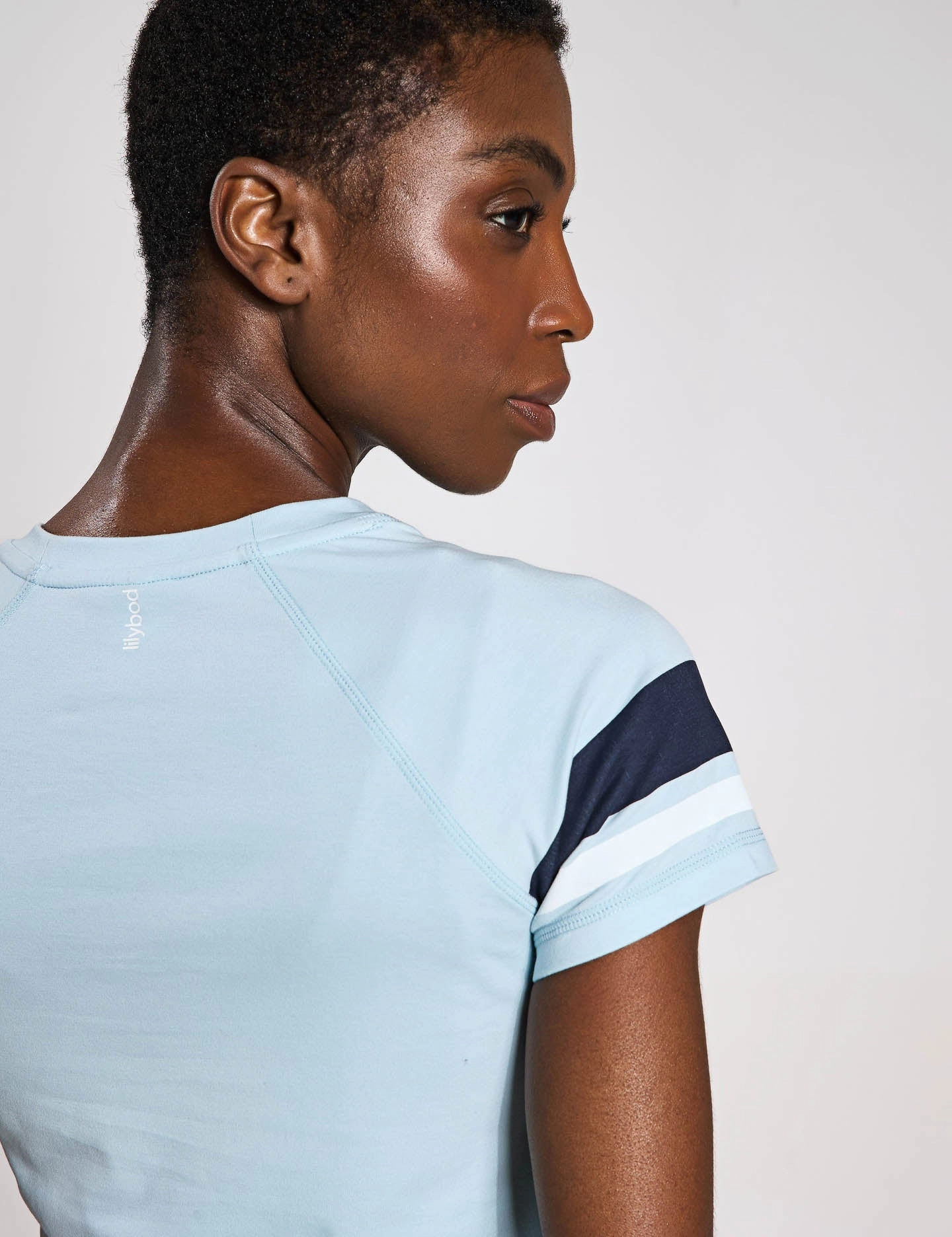 DynamicFlexMesh bleach Willow Tee - Light Blue