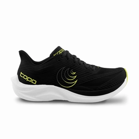 All Terrain Grip breathability - level Topo Athletic Men's Cyclone 3 - Black/Lime