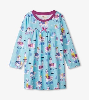 Ballerina outfits for children Hatley Long Sleeve Nightdress - Mountaineer Alpacas