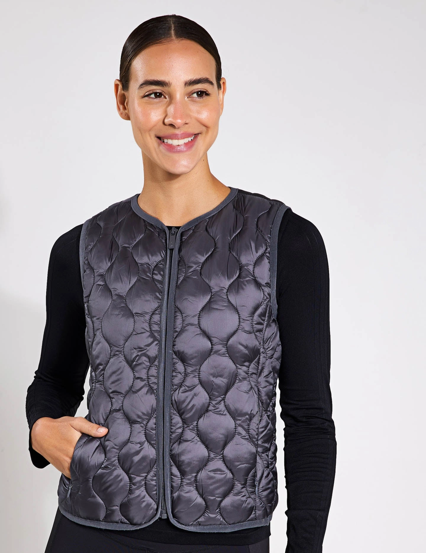 Kenal Vest - Dark Onyx Subtle Fashion Fit HeatReflectiveLining