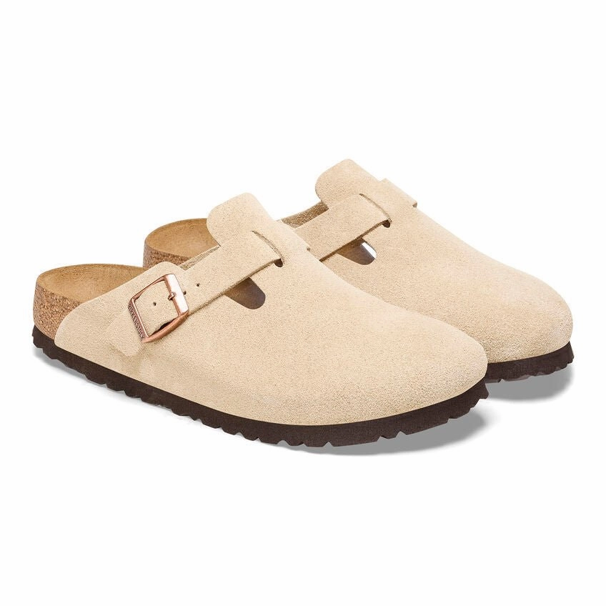 Seasonal Style Birkenstock Boston - Latte Cream Suede