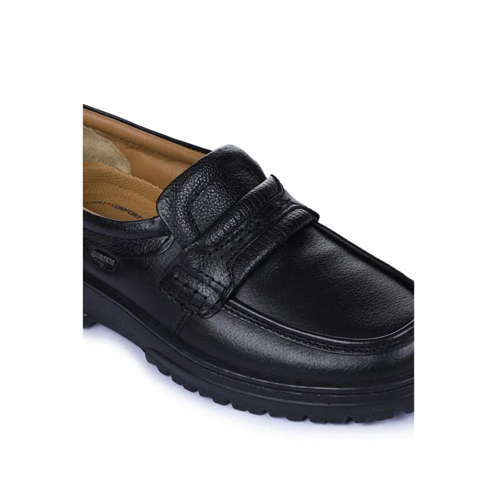 Dry Weather Running Windsor Black Formal Non Lacing Shoes For Men 7190-54 By Liberty